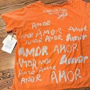 Magnolia Pearl Vibrant Orange Amor Tee